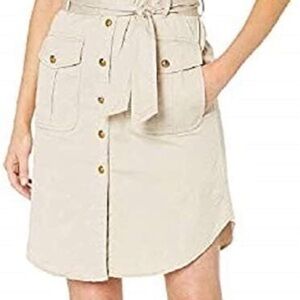 Ralph Lauren Cream A-Line Skirt with Buttons